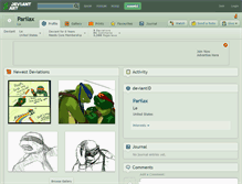 Tablet Screenshot of parilax.deviantart.com