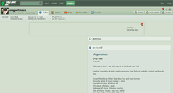 Desktop Screenshot of elegentmess.deviantart.com