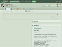 Tablet Screenshot of elegentmess.deviantart.com