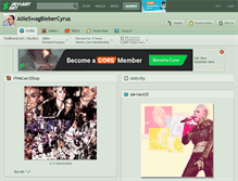 Tablet Screenshot of ailleswagbiebercyrus.deviantart.com