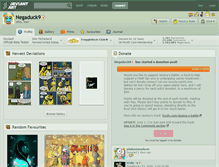 Tablet Screenshot of negaduck9.deviantart.com