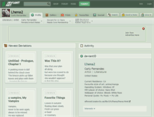 Tablet Screenshot of lhena2.deviantart.com