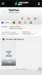 Mobile Screenshot of flashhax.deviantart.com