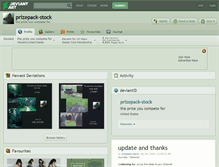 Tablet Screenshot of prizepack-stock.deviantart.com