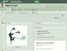 Tablet Screenshot of maggiemarmalade.deviantart.com