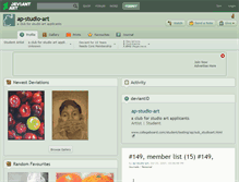 Tablet Screenshot of ap-studio-art.deviantart.com