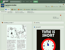 Tablet Screenshot of captaininvincible.deviantart.com