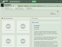 Tablet Screenshot of nyxfetish.deviantart.com
