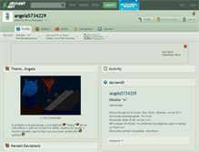 Tablet Screenshot of angela5734229.deviantart.com