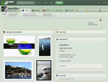 Tablet Screenshot of maxxflow.deviantart.com