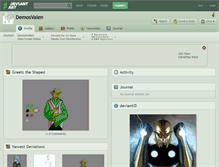 Tablet Screenshot of demosvalen.deviantart.com