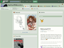 Tablet Screenshot of maximumridelovers.deviantart.com