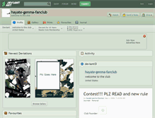 Tablet Screenshot of hayate-genma-fanclub.deviantart.com