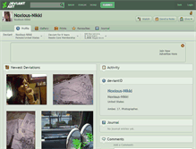 Tablet Screenshot of noxious-nikki.deviantart.com