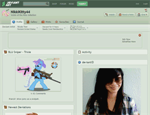 Tablet Screenshot of nikkikitty44.deviantart.com