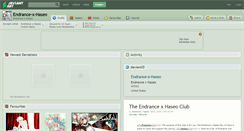 Desktop Screenshot of endrance-x-haseo.deviantart.com