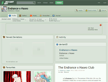 Tablet Screenshot of endrance-x-haseo.deviantart.com