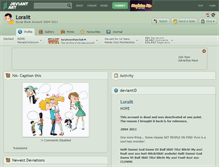 Tablet Screenshot of loralit.deviantart.com
