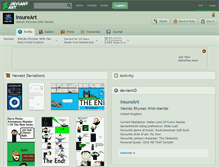 Tablet Screenshot of insureart.deviantart.com