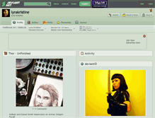 Tablet Screenshot of lyrakristine.deviantart.com