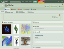 Tablet Screenshot of hellokittykat.deviantart.com
