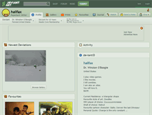 Tablet Screenshot of hailfax.deviantart.com