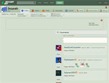 Tablet Screenshot of dezarath.deviantart.com