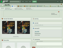 Tablet Screenshot of jterrific.deviantart.com