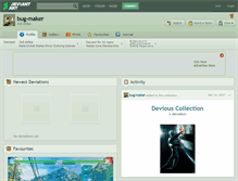 Tablet Screenshot of bug-maker.deviantart.com
