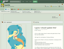 Tablet Screenshot of lozartist.deviantart.com