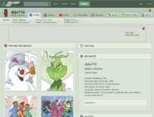 Tablet Screenshot of dsjw710.deviantart.com