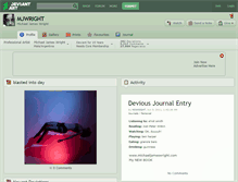 Tablet Screenshot of mjwright.deviantart.com