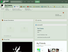 Tablet Screenshot of de-cosmo.deviantart.com