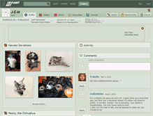 Tablet Screenshot of j-e-m.deviantart.com