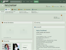 Tablet Screenshot of harry-crackhead.deviantart.com