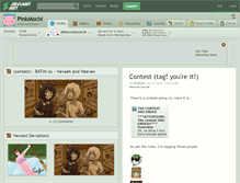 Tablet Screenshot of pinkmochi.deviantart.com
