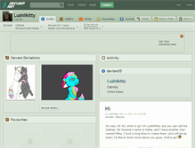 Tablet Screenshot of lushiikitty.deviantart.com