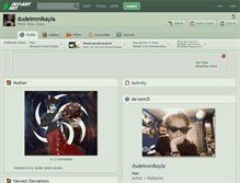 Tablet Screenshot of dudeimmikayla.deviantart.com