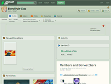 Tablet Screenshot of blond-hair-club.deviantart.com