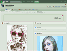 Tablet Screenshot of daniellehope.deviantart.com