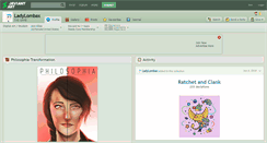Desktop Screenshot of ladylombax.deviantart.com