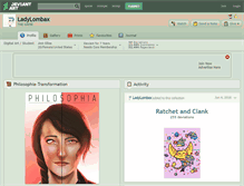 Tablet Screenshot of ladylombax.deviantart.com