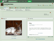 Tablet Screenshot of homicidalxhaley.deviantart.com