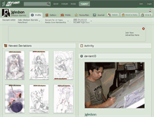 Tablet Screenshot of jgledson.deviantart.com