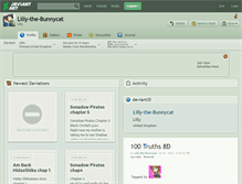 Tablet Screenshot of lilly-the-bunnycat.deviantart.com