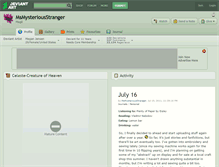 Tablet Screenshot of msmysteriousstranger.deviantart.com