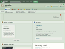 Tablet Screenshot of cadwaladr.deviantart.com
