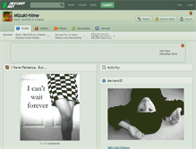 Tablet Screenshot of mizuki-hime.deviantart.com