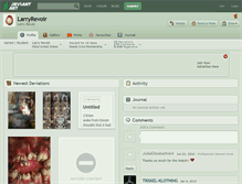Tablet Screenshot of larryrevoir.deviantart.com