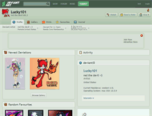 Tablet Screenshot of lucky101.deviantart.com